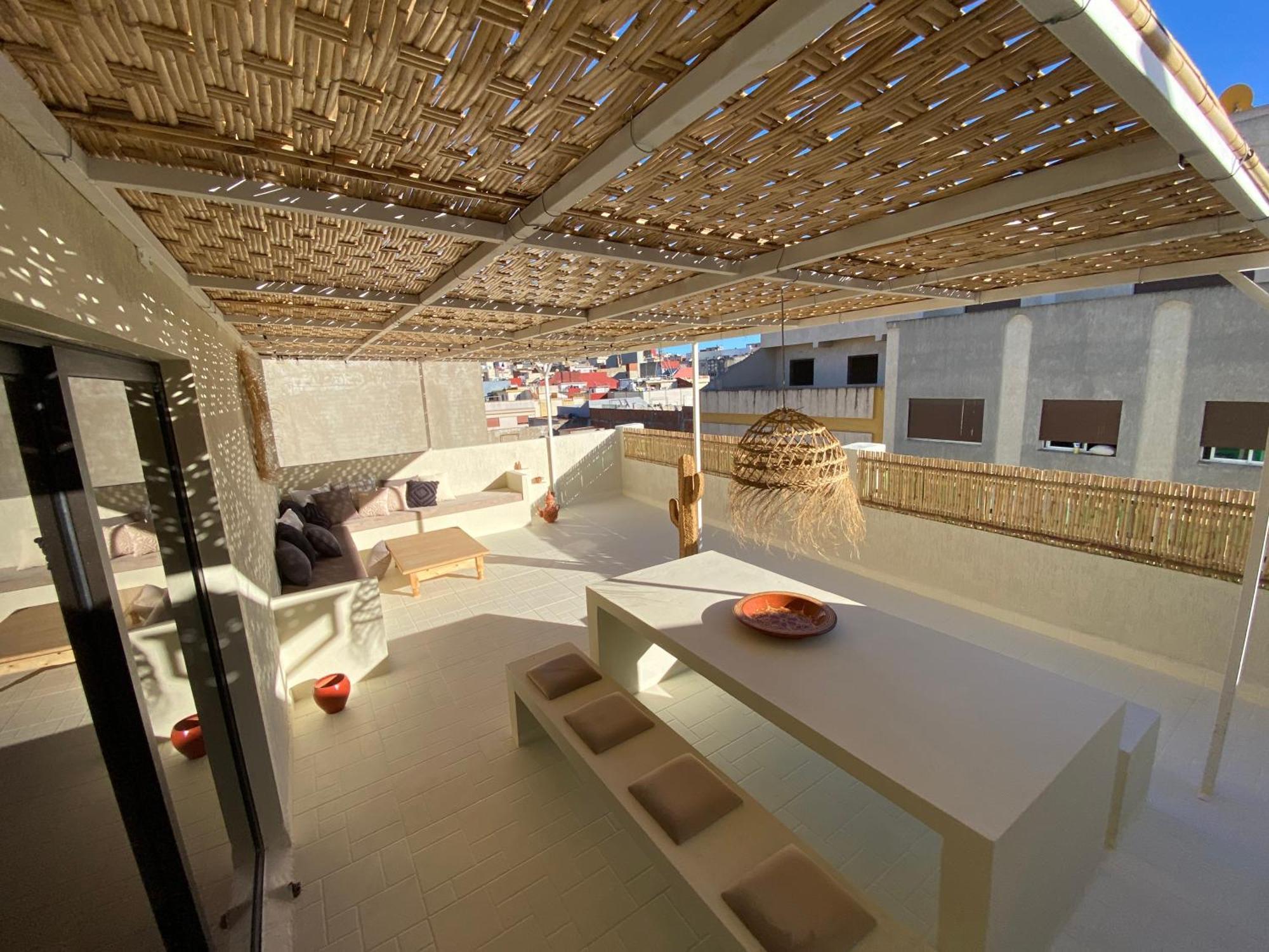 Magnificent Apartment With Private Rooftop Terrace Tanger Kültér fotó